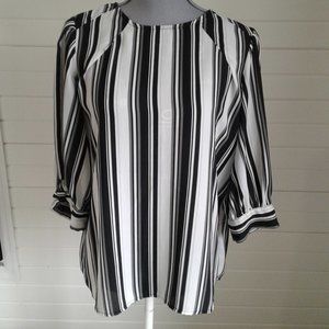 Worthington Dress Shirt Size M Black & White